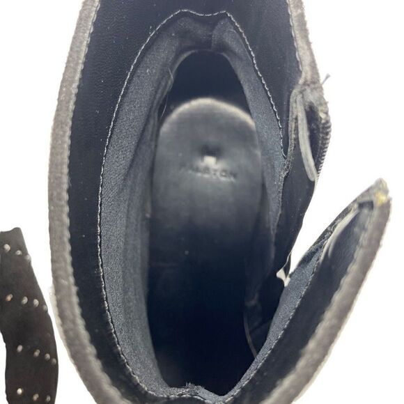 H Halston Women's Tokyo Bedazzled Ankle Booties Black Size 8.5 - Picture 9 of 9